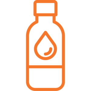 Your label liker bottle icon orange