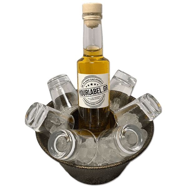 Your label liqueur serving trays 200ml